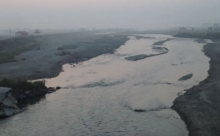 Triyuga river udayapur district evening view