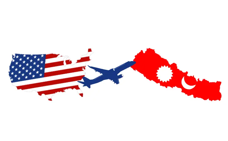 Usa to nepal Flight image