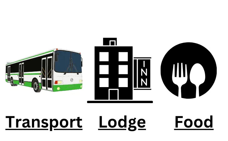 lodge, food and transport image